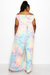 Tie Dye Off Shoulder Pocket Jumpsuit