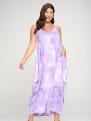 Tie Dye Spaghetti Strap Maxi Dress