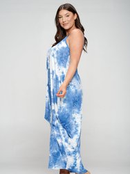 Tie Dye Spaghetti Strap Maxi Dress