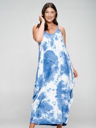 Tie Dye Spaghetti Strap Maxi Dress