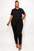 V Neck Pocket Jumpsuit