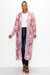 Vers Marble Print Sheer Duster