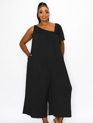 Willow Wide-Legged Pocket Jumpsuit - Black