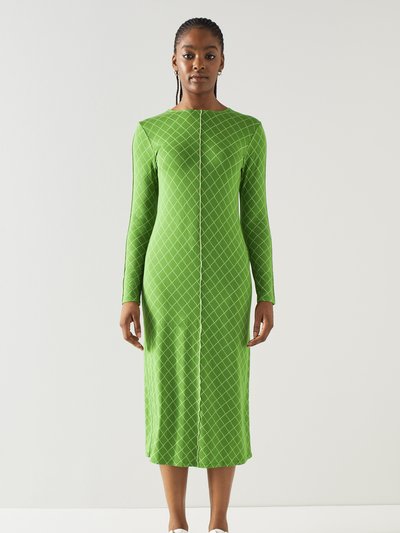 L.K. Bennett Annie Lime/ Ivory Dress product