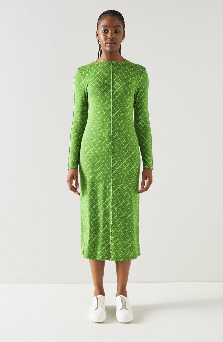 Annie Lime/ Ivory Dress - Lime/ Ivory