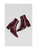 Arabella Bordeaux Crinkled Patent Ankle Boot