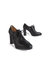 Attilio Black Smooth Calf Leather Closed Court