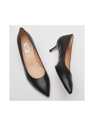 Audrey Black Nappa Leather Closed Court