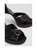 Aysha Black Satin Formal Sandal