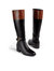Bennett Black/Tan Calf Leather Knee Boot