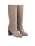 Brogan Taupe Nappa Leather Knee Boot - Taupe