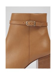 Bryony Camel Smooth Calf Leather Ankle Boot