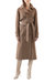 Carine Sand/ Chocolate Coat - Sand/ Chocolate