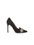 Carmella Black Suede Closed Court - Black