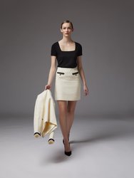 Charlee Cream Skirt