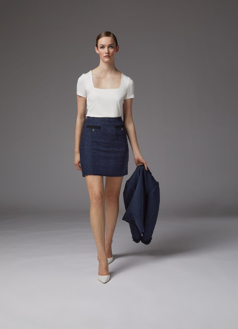 Charlee Navy Skirt