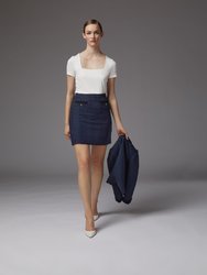 Charlee Navy Skirt