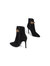 Delphine Black Suede Ankle Boot
