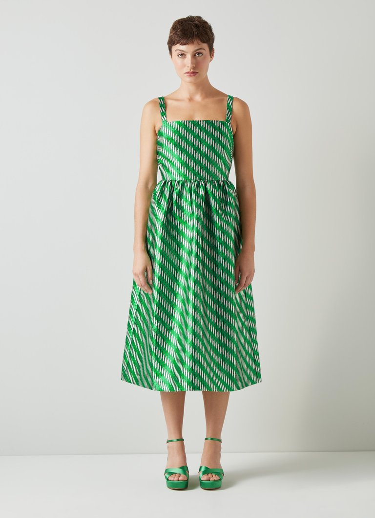 Elodie Dresses - Green/ Black