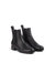 Ezra Black Smooth Calf Leather Ankle Boot - Black