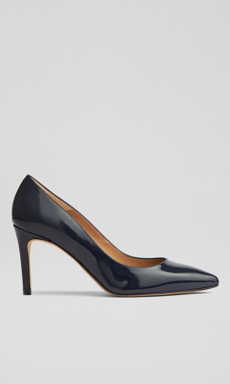 Floret Closed Courts Heel - Navy - Navy