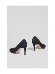 Floret Navy Suede Closed Court