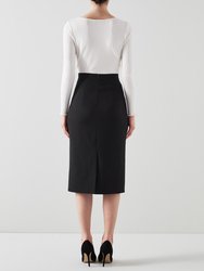 Folly Black Skirt