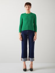 Keaton Knitted Tops - Verdant Green