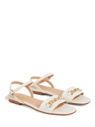 Kelly Flat Sandals - Ecru