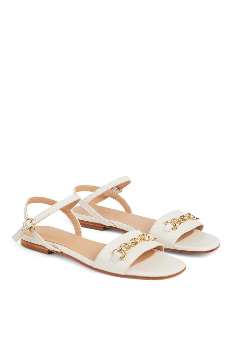 Kelly Flat Sandals - Ecru