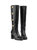 Marcella Black Calf Leather Knee Boot