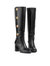 Marcella Black Calf Leather Knee Boot