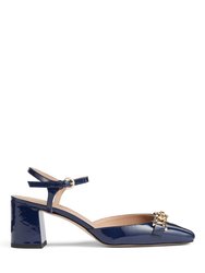 Mindy Open Courts Heel - Navy - Navy