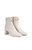 Natalia Ecru Calf Leather Ankle Boot - Ecru