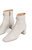 Natalia Ecru Calf Leather Ankle Boot