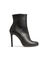 Nolan Black Calf Leather Ankle Boot - Black