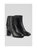 Nora Black Grainy Leather Ankle Boot