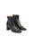 Novella Black Smooth Calf Leather Ankle Boot - Black