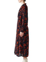 Odetta Spring Navy/ Orange Dress