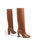 Shelby Tan Calf Leather Knee Boot