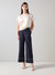 Sophia Trousers - Spring Navy/Ecru