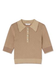 Tk Rosey Knitted Tops - Camel