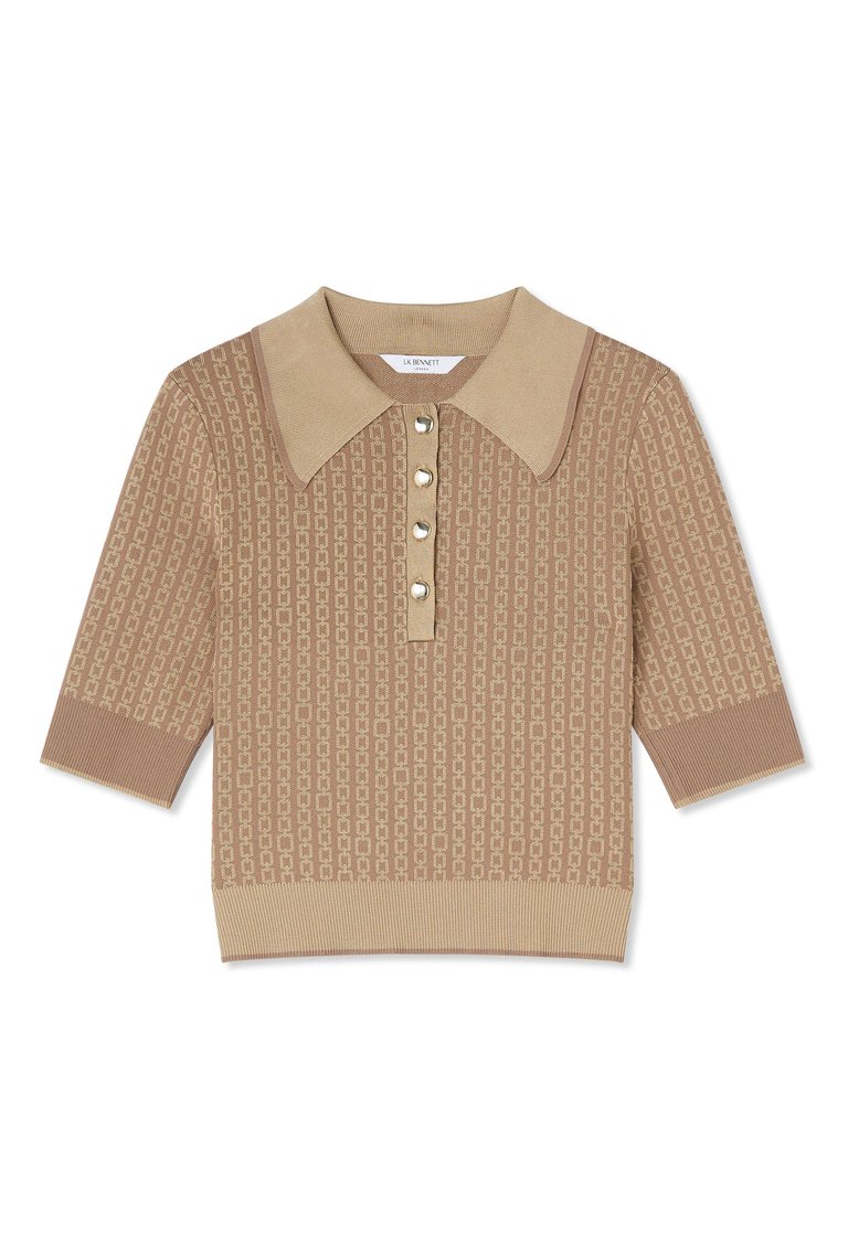 Tk Rosey Knitted Tops - Camel