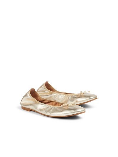 L.K. Bennett Trilly Champagne Metallic Leather Flat product