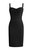 Bodycon Dress With Chain Straps - Black