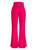 High-Waist Bell Bottom Pants - Magenta Pink