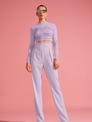 High-Waist Tapered Trousers