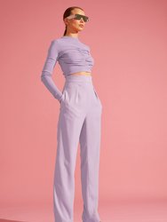 High-Waist Tapered Trousers