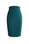 Jersey Pencil Skirt - Teal Green