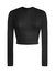 Long Sleeve Sheer Top - Black